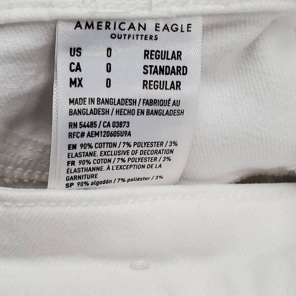 American Eagle Size 0 White Skinny Jegging - Picture 5 of 8
